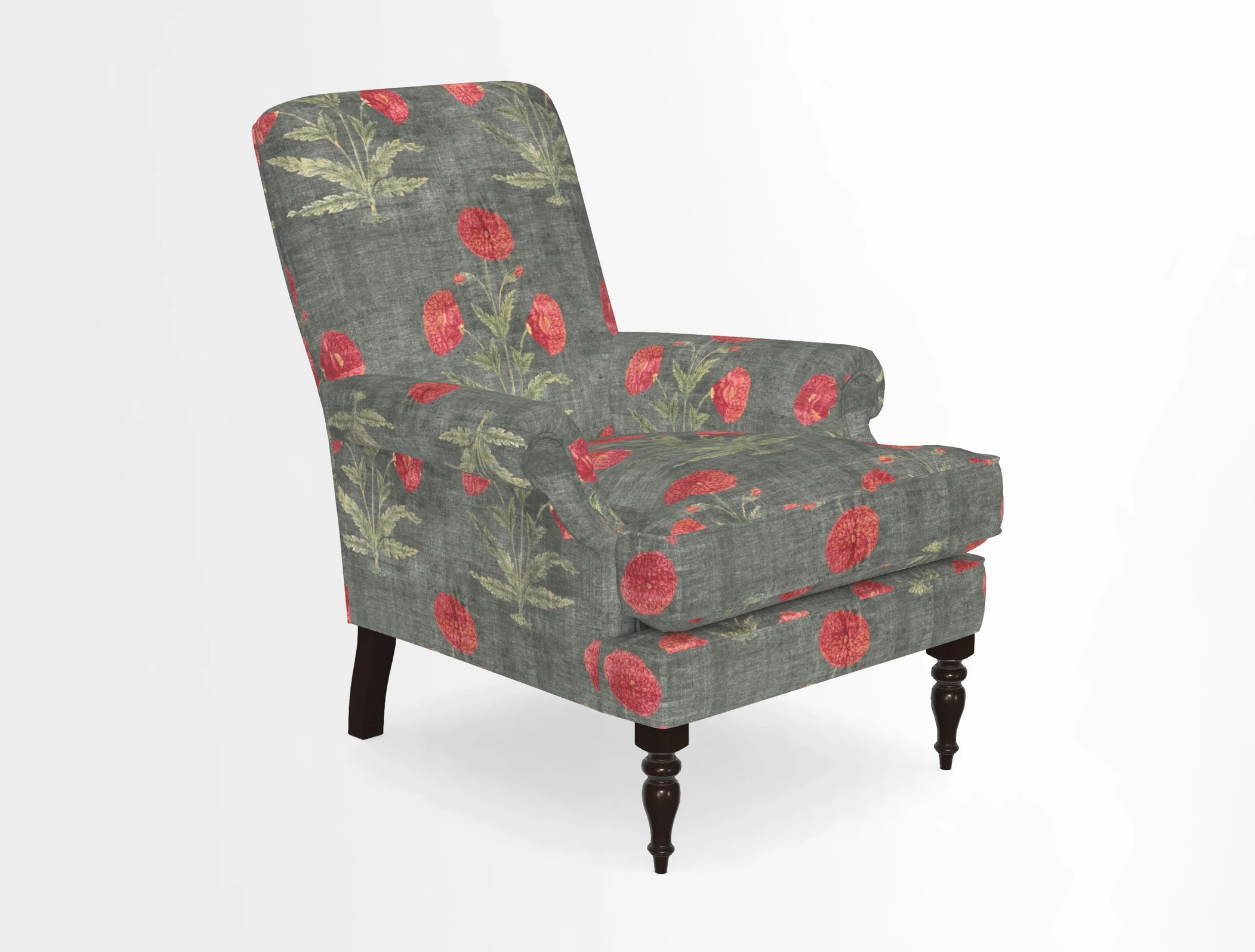 Thistle Chair in Indigo & Wills Morocco Epic Blue
