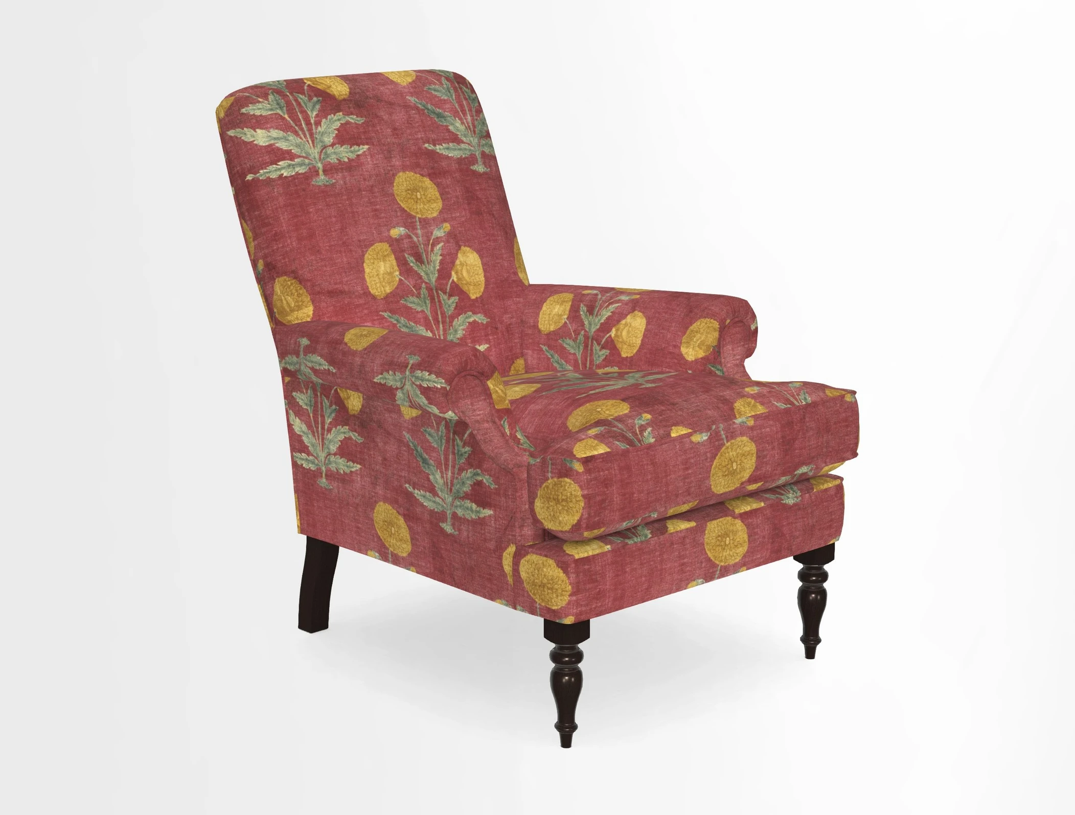 Thistle Chair in Indigo & Wills Morocco Epic Blue