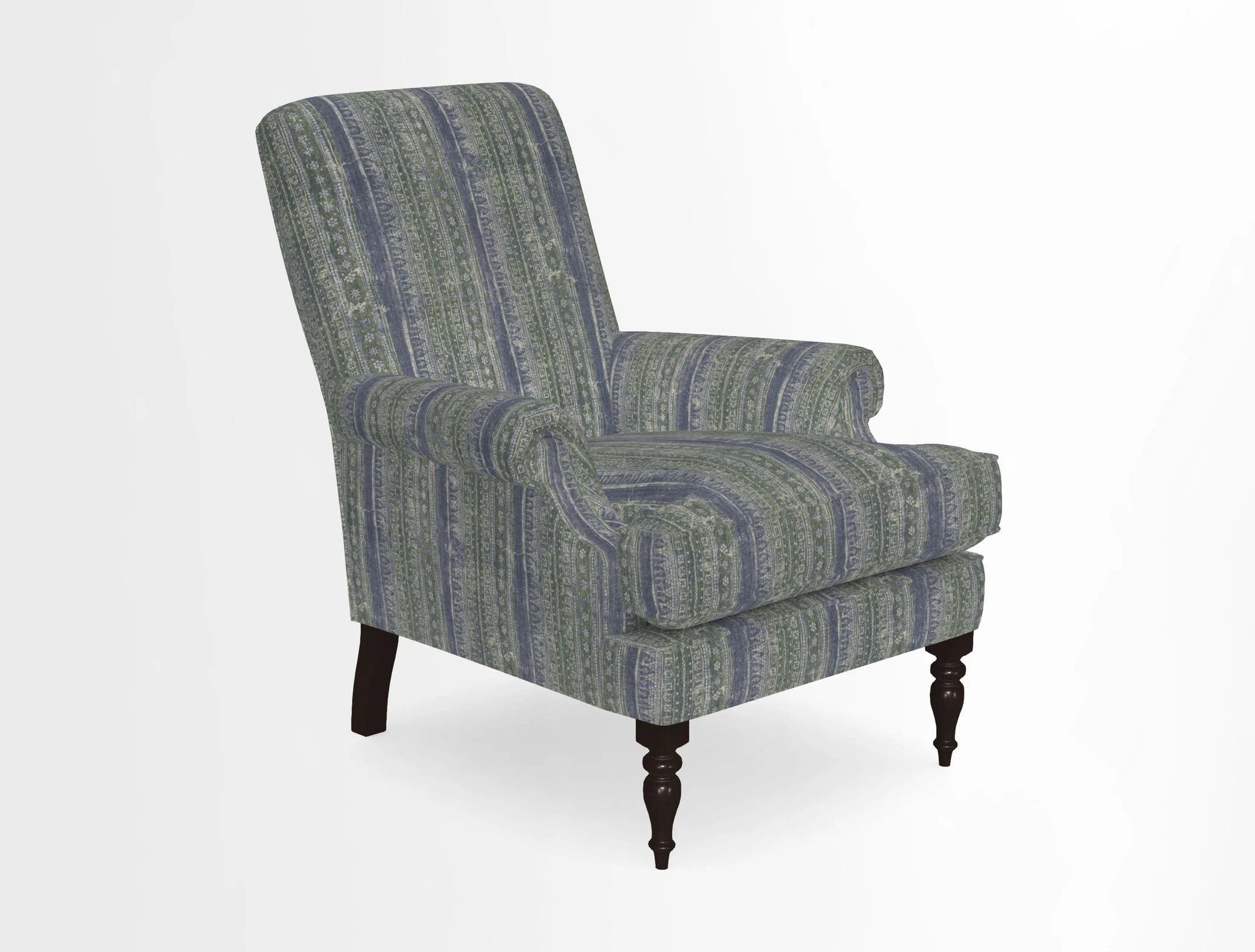 Thistle Chair in Indigo & Wills Morocco Epic Blue