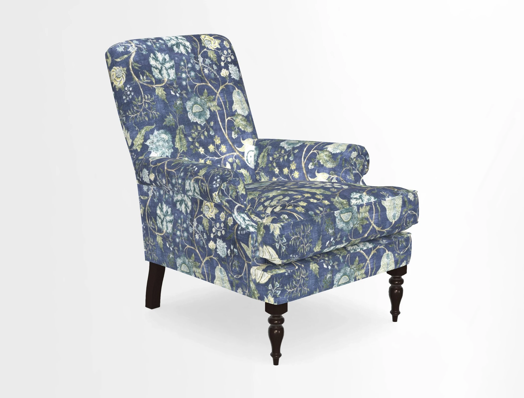 Thistle Chair in Indigo & Wills Morocco Epic Blue