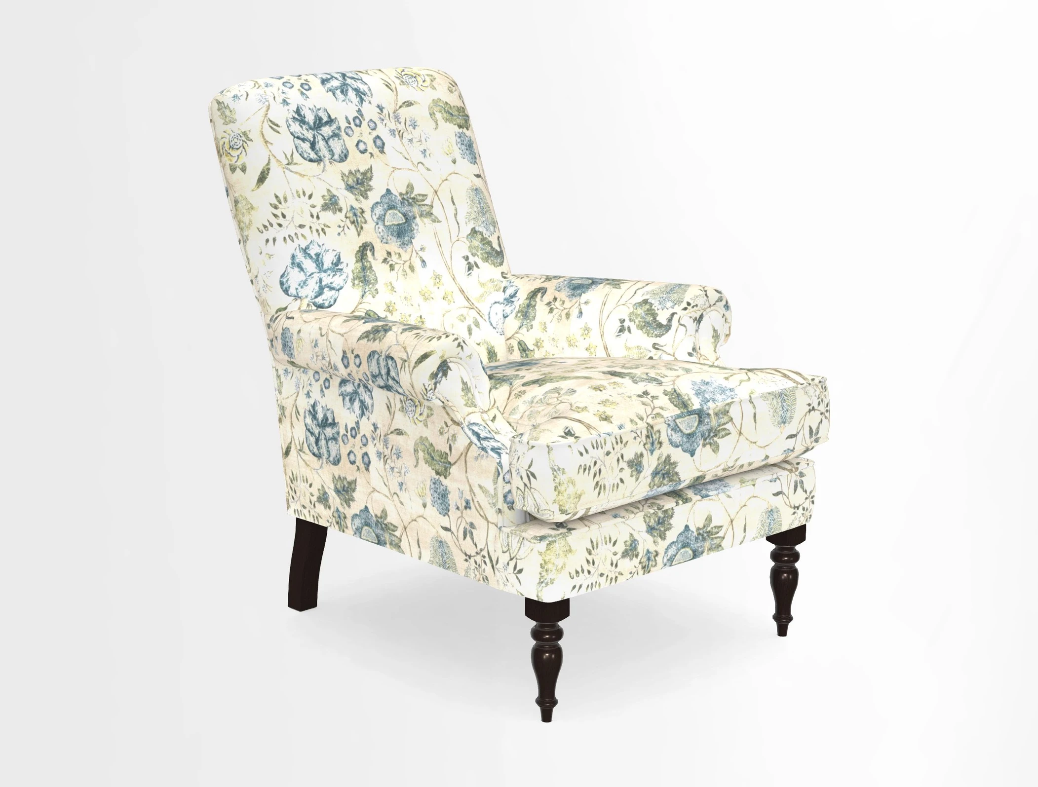 Thistle Chair in Indigo & Wills Morocco Epic Blue