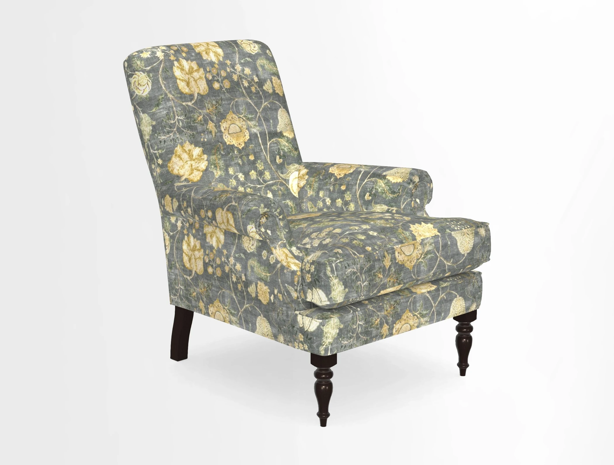 Thistle Chair in Indigo & Wills Morocco Epic Blue