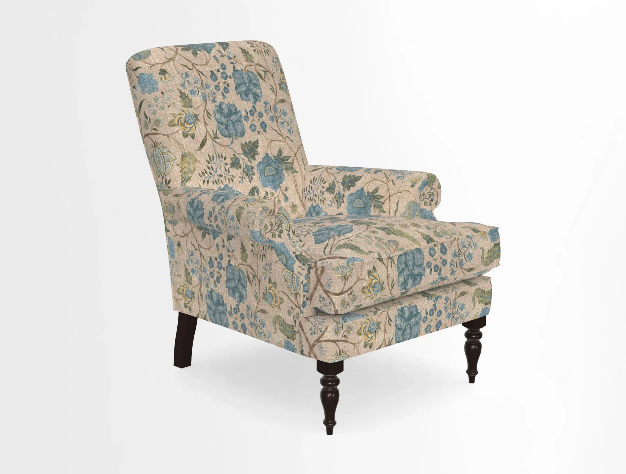 Thistle Chair in Indigo & Wills Morocco Epic Blue