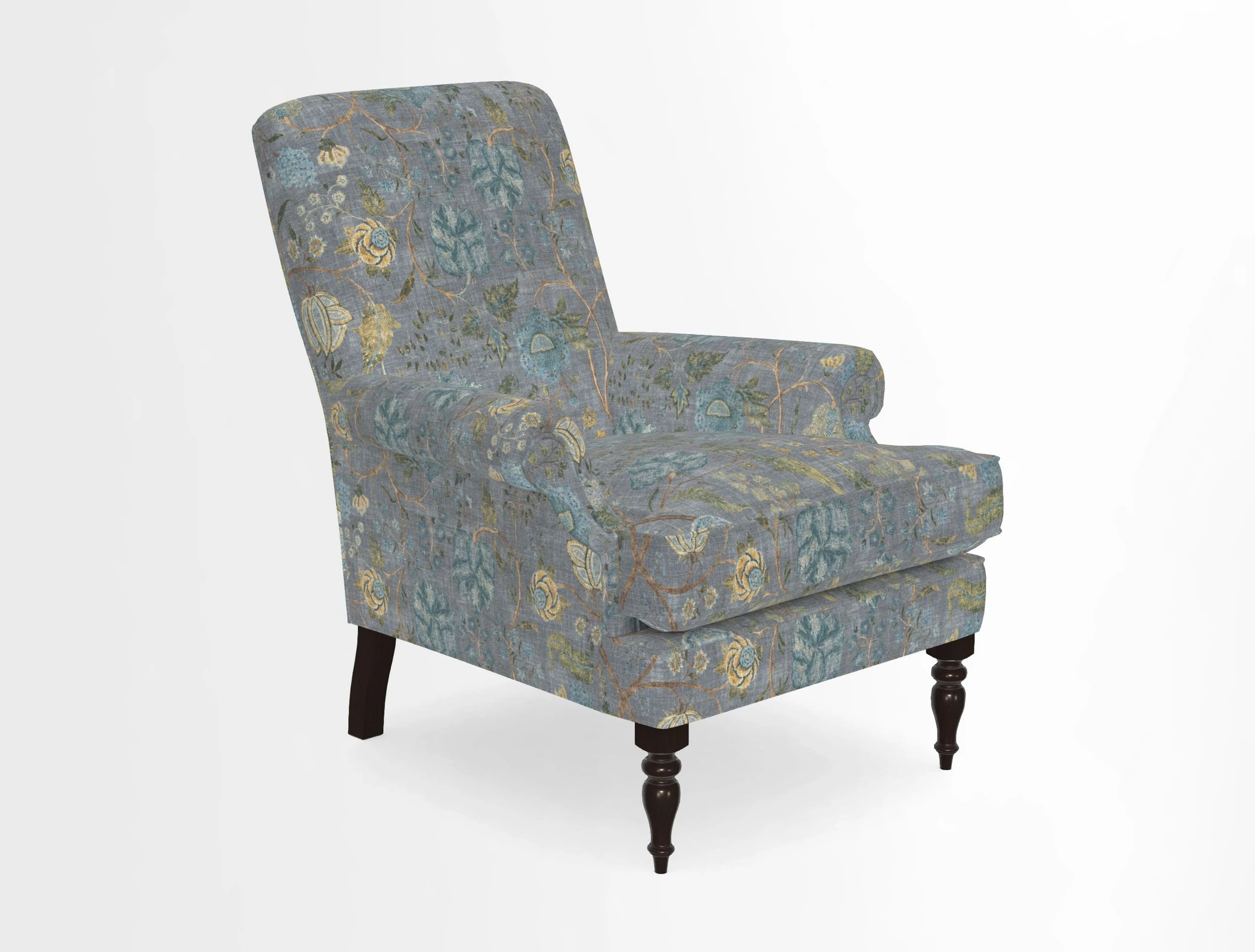 Thistle Chair in Indigo & Wills Morocco Epic Blue
