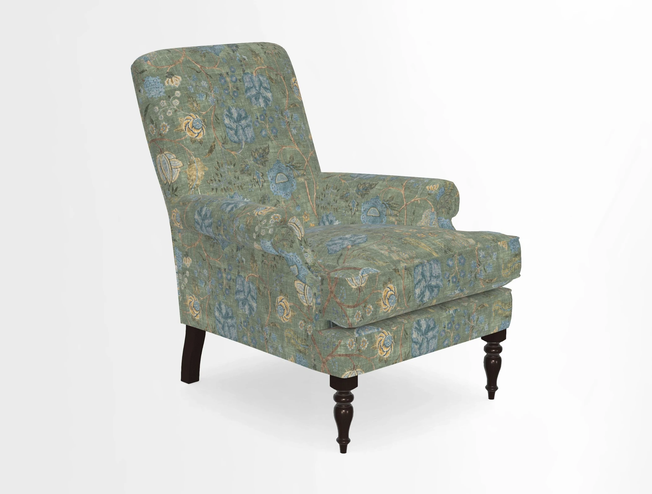 Thistle Chair in Indigo & Wills Morocco Epic Blue