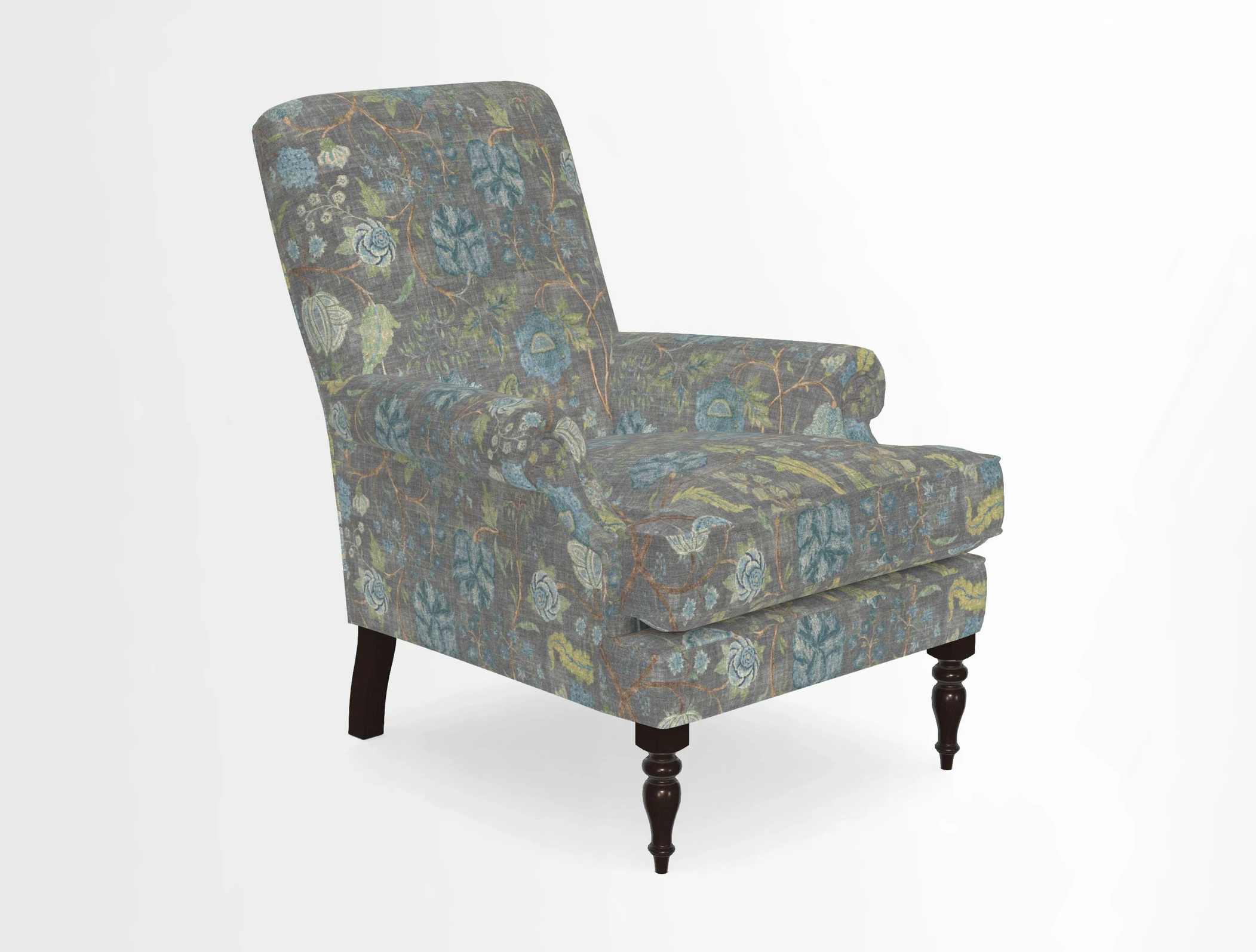 Thistle Chair in Indigo & Wills Morocco Epic Blue