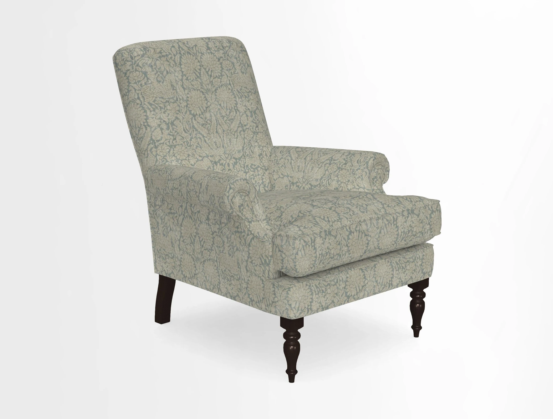 Thistle Chair in Indigo & Wills Morocco Epic Blue