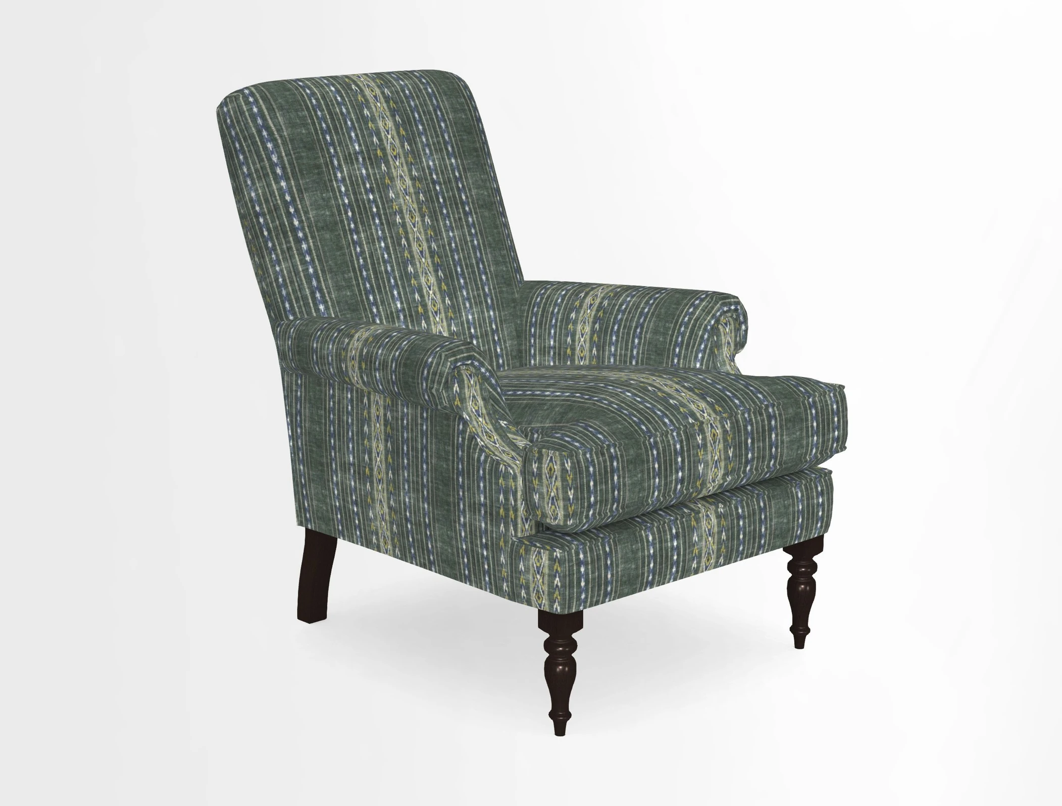 Thistle Chair in Indigo & Wills Morocco Epic Blue