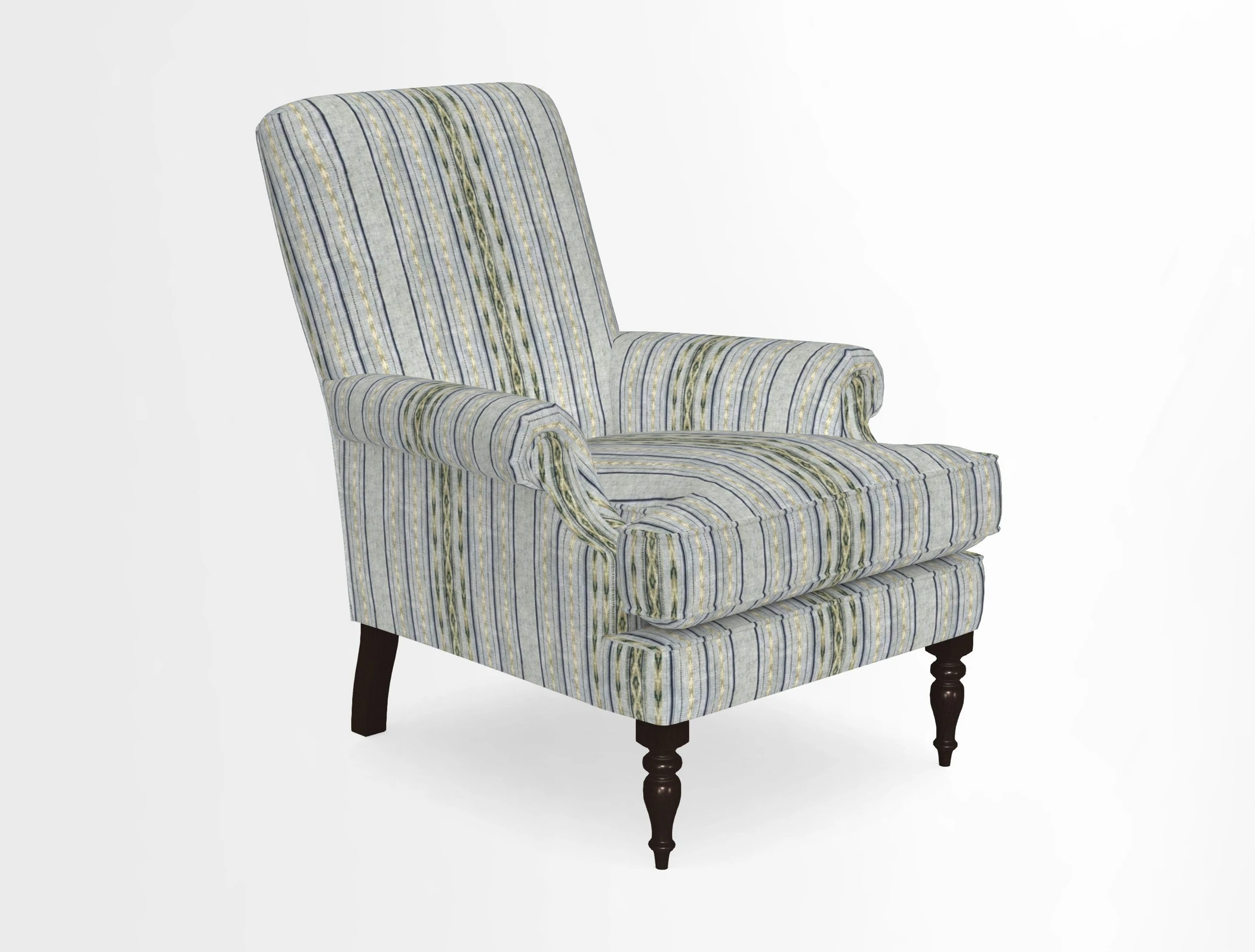 Thistle Chair in Indigo & Wills Morocco Epic Blue