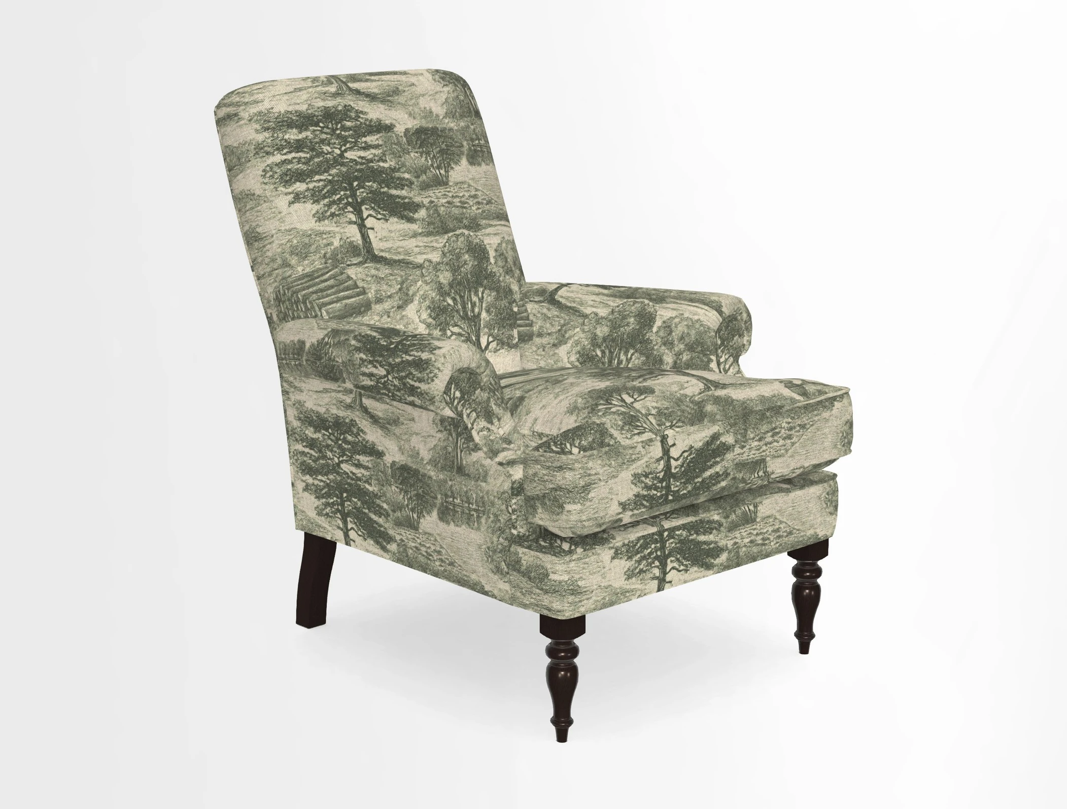 Thistle Chair in Indigo & Wills Morocco Epic Blue