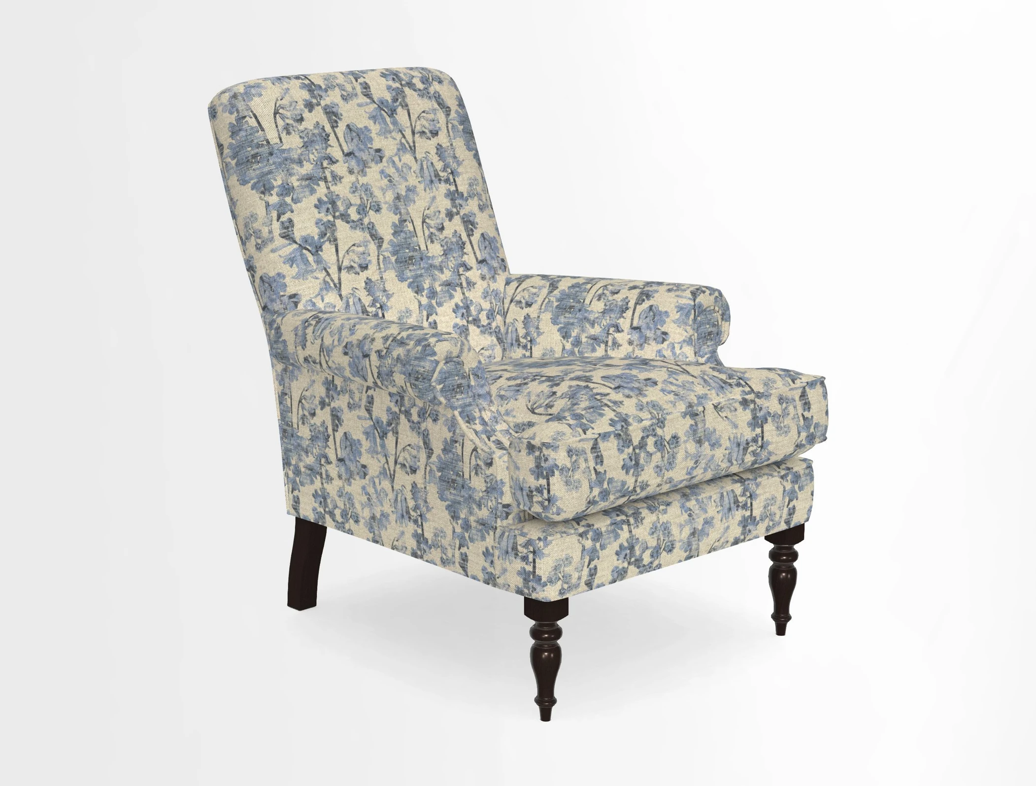 Thistle Chair in Indigo & Wills Morocco Epic Blue