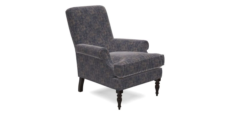 Thistle Chair in Indigo & Wills Morocco Epic Blue