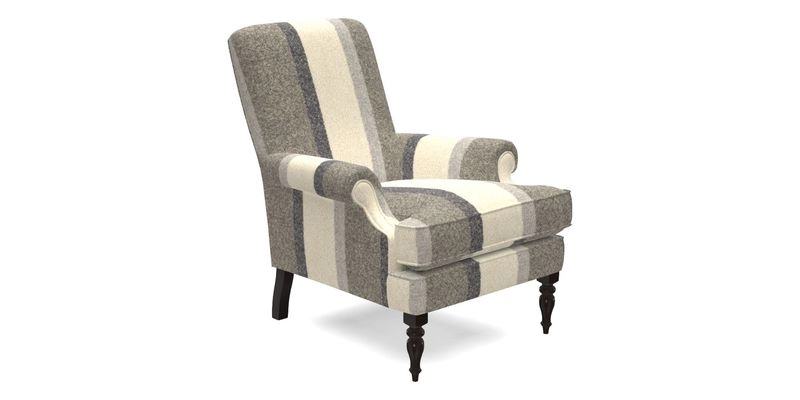 Thistle Chair in Indigo & Wills Morocco Epic Blue