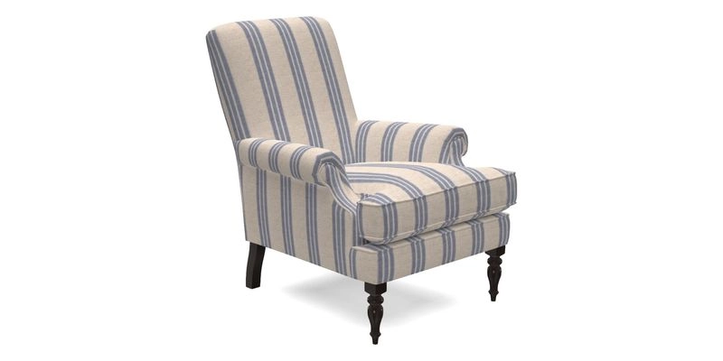 Thistle Chair in Indigo & Wills Morocco Epic Blue