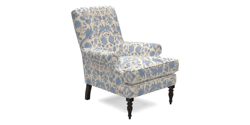 Thistle Chair in Indigo & Wills Morocco Epic Blue