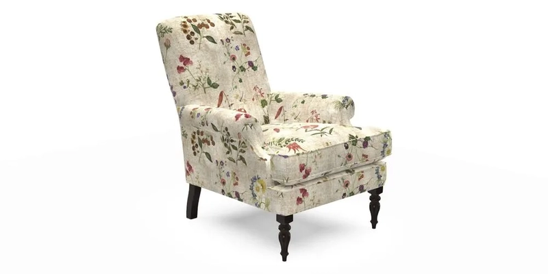 Thistle Chair in Indigo & Wills Morocco Epic Blue