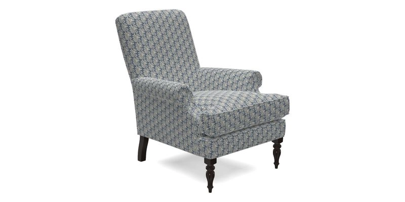 Thistle Chair in Indigo & Wills Morocco Epic Blue