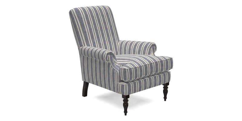 Thistle Chair in Indigo & Wills Morocco Epic Blue