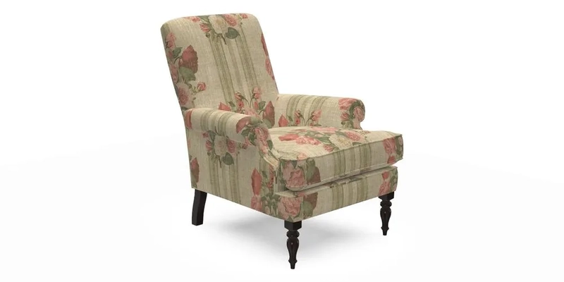 Thistle Chair in Indigo & Wills Morocco Epic Blue