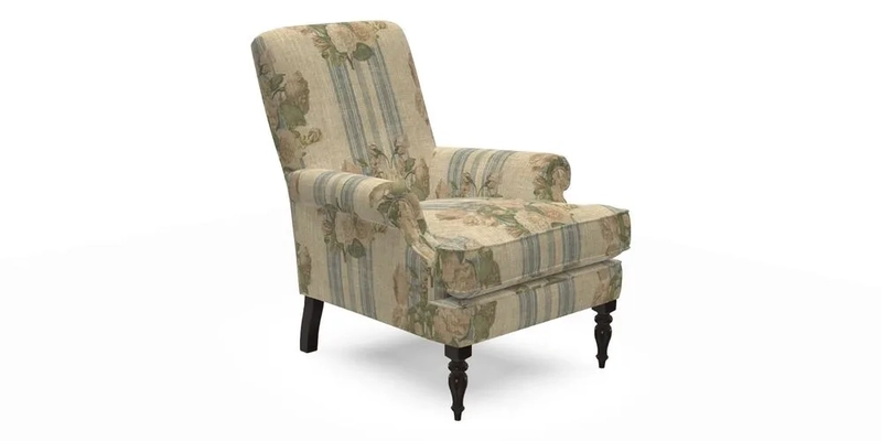 Thistle Chair in Indigo & Wills Morocco Epic Blue