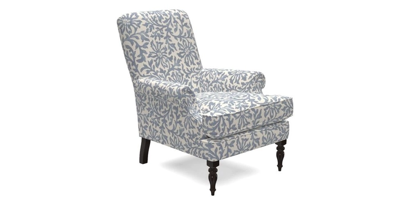 Thistle Chair in Indigo & Wills Morocco Epic Blue