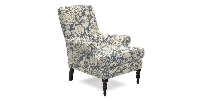 Thistle Chair in Indigo & Wills Morocco Epic Blue