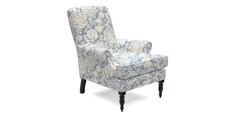 Thistle Chair in Indigo & Wills Morocco Epic Blue