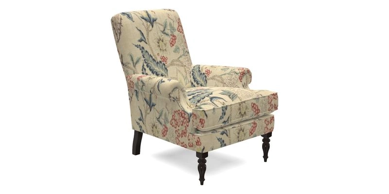 Thistle Chair in Indigo & Wills Morocco Epic Blue