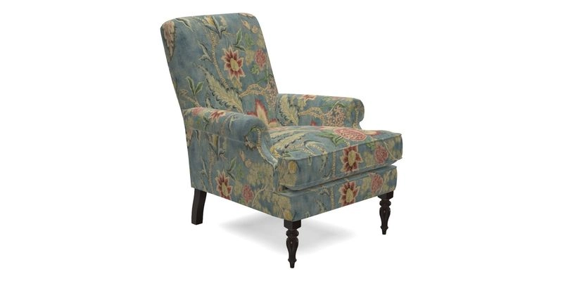 Thistle Chair in Indigo & Wills Morocco Epic Blue