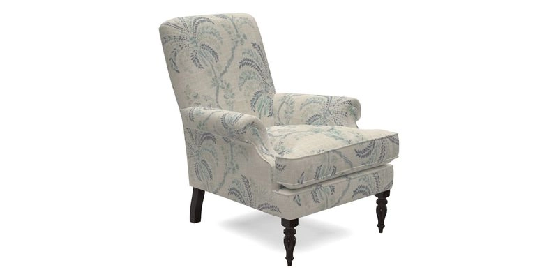 Thistle Chair in Indigo & Wills Morocco Epic Blue