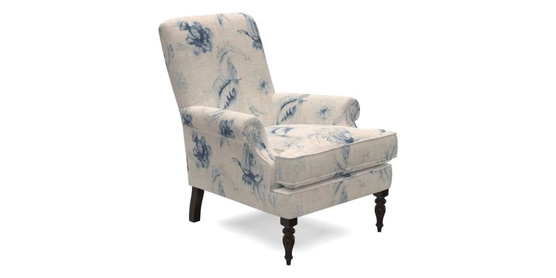 Thistle Chair in Indigo & Wills Morocco Epic Blue