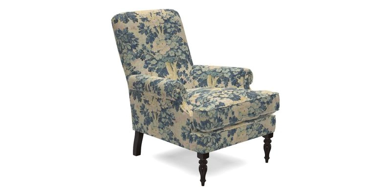 Thistle Chair in Indigo & Wills Morocco Epic Blue
