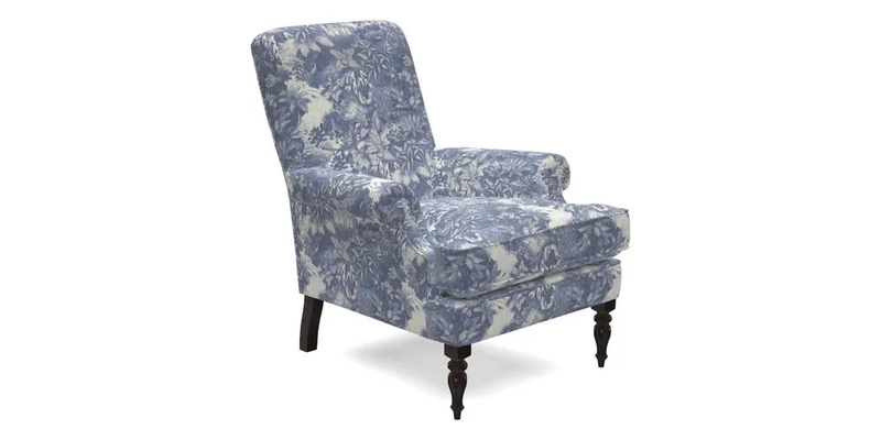 Thistle Chair in Indigo & Wills Morocco Epic Blue
