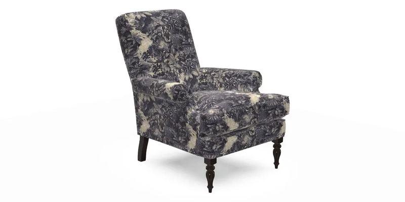Thistle Chair in Indigo & Wills Morocco Epic Blue