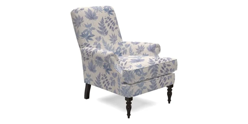 Thistle Chair in Indigo & Wills Morocco Epic Blue
