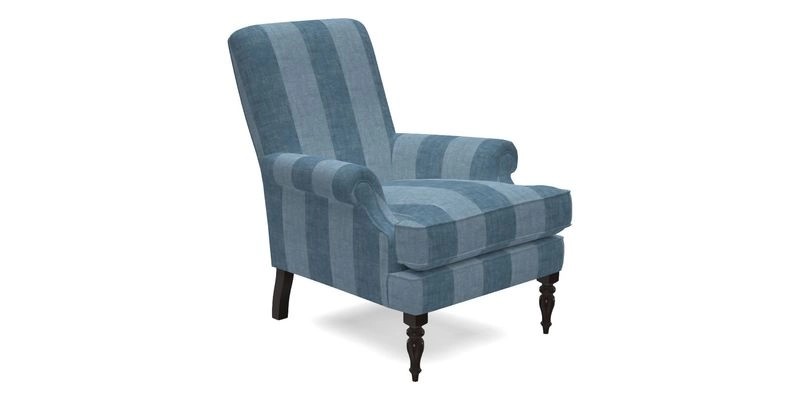 Thistle Chair in Indigo & Wills Morocco Epic Blue
