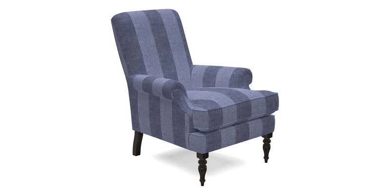 Thistle Chair in Indigo & Wills Morocco Epic Blue