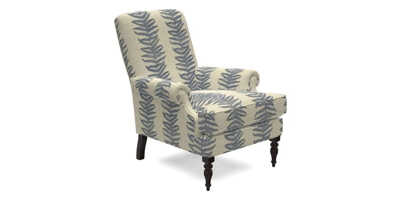 Thistle Chair in Indigo & Wills Morocco Epic Blue