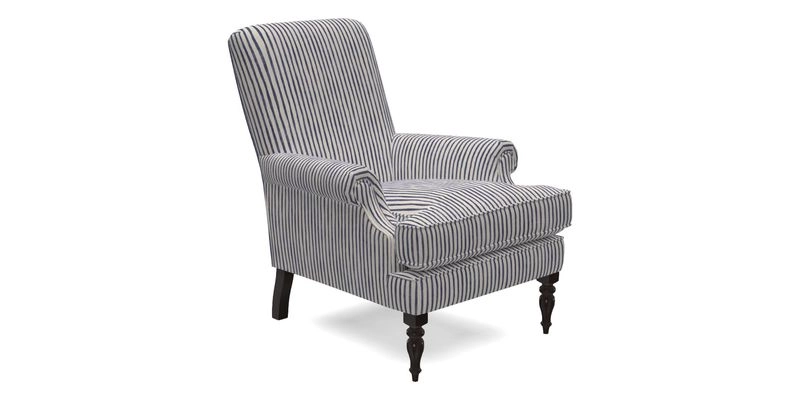 Thistle Chair in Indigo & Wills Morocco Epic Blue