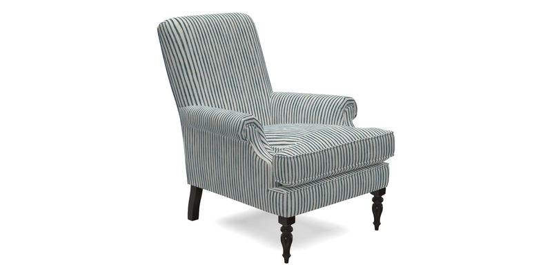 Thistle Chair in Indigo & Wills Morocco Epic Blue