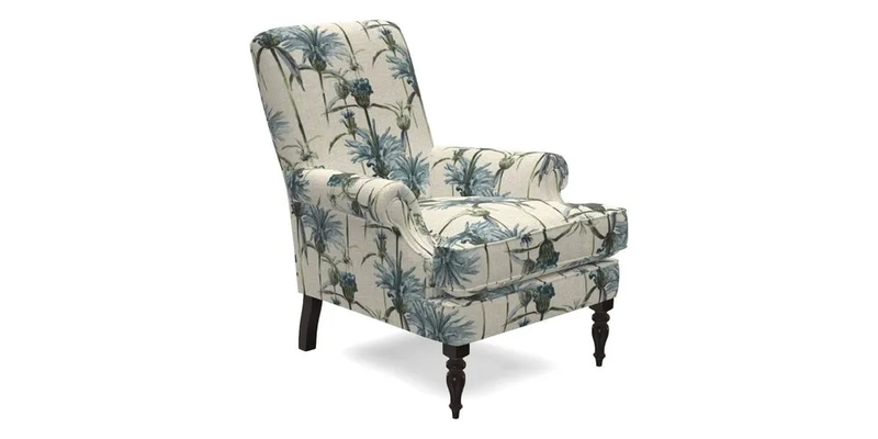 Thistle Chair in Indigo & Wills Morocco Epic Blue