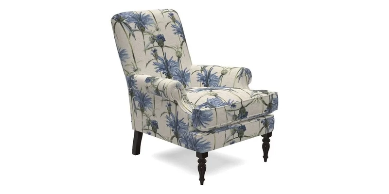 Thistle Chair in Indigo & Wills Morocco Epic Blue
