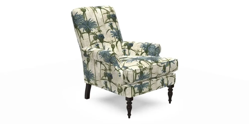 Thistle Chair in Indigo & Wills Morocco Epic Blue