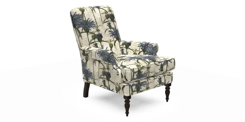 Thistle Chair in Indigo & Wills Morocco Epic Blue
