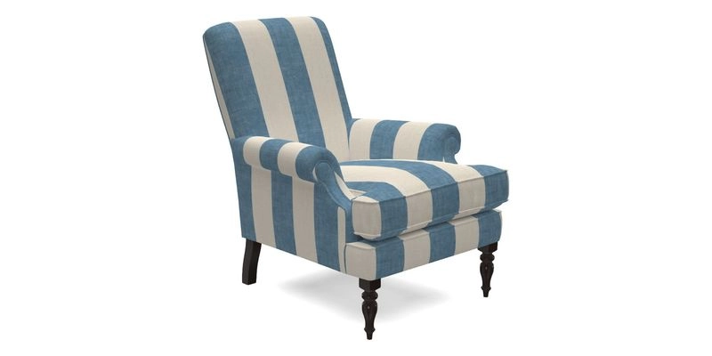 Thistle Chair in Indigo & Wills Morocco Epic Blue