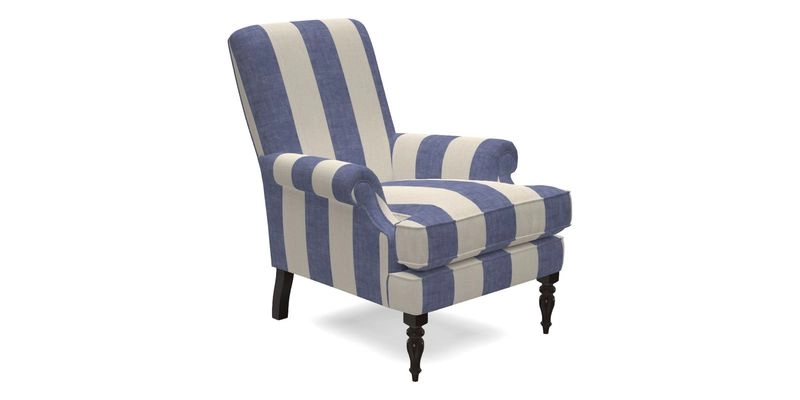 Thistle Chair in Indigo & Wills Morocco Epic Blue
