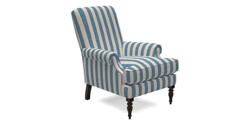 Thistle Chair in Indigo & Wills Morocco Epic Blue