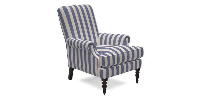 Thistle Chair in Indigo & Wills Morocco Epic Blue