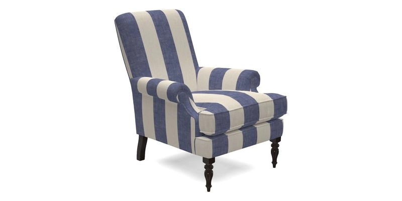 Thistle Chair in Indigo & Wills Morocco Epic Blue