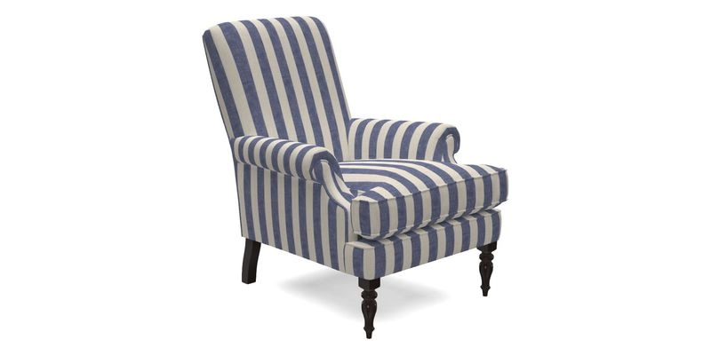 Thistle Chair in Indigo & Wills Morocco Epic Blue